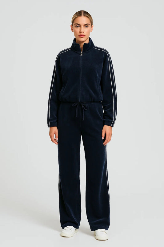 Dames Trainingspak Zipjack Wijd Broek Casual Sport - StudioMarella