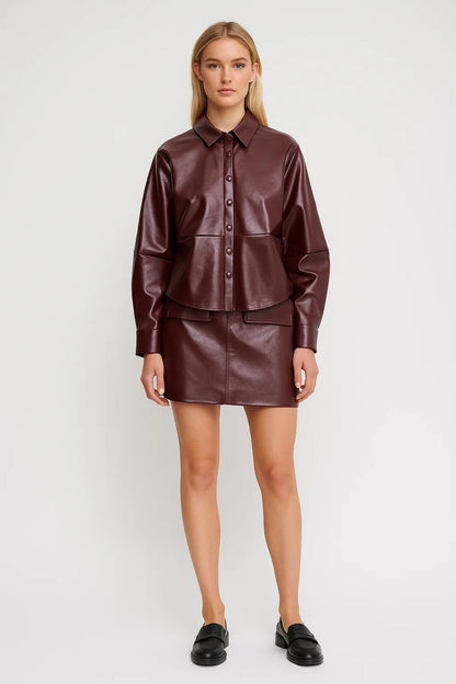 Dames Blouse en Rok Set - Oversized Casual Outfit - StudioMarella
