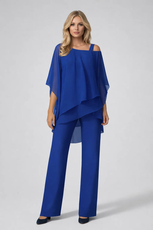 Dames Set - Wijde Top met Rechte Broek Elegant Feestelijk - StudioMarella