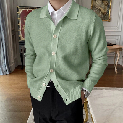 Heren Cardigan Button-Up Klassieke Kraag Comfortabel