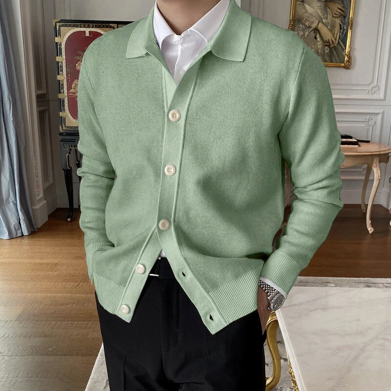 Heren Cardigan Button-Up Klassieke Stijl Comfortabel