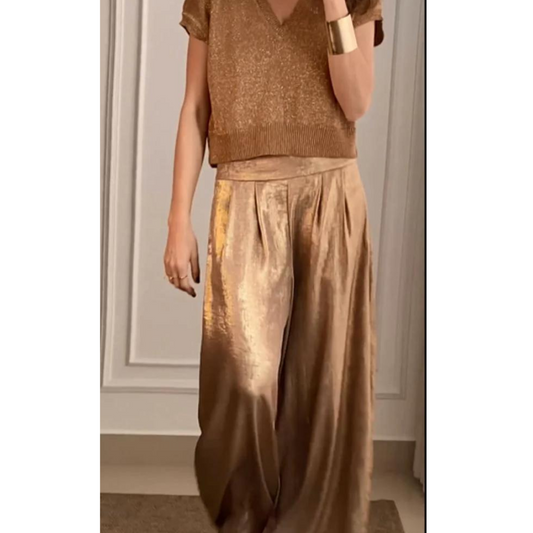 Dames Set Top en Broek Elegante Hoge Taille Collectie - StudioMarella