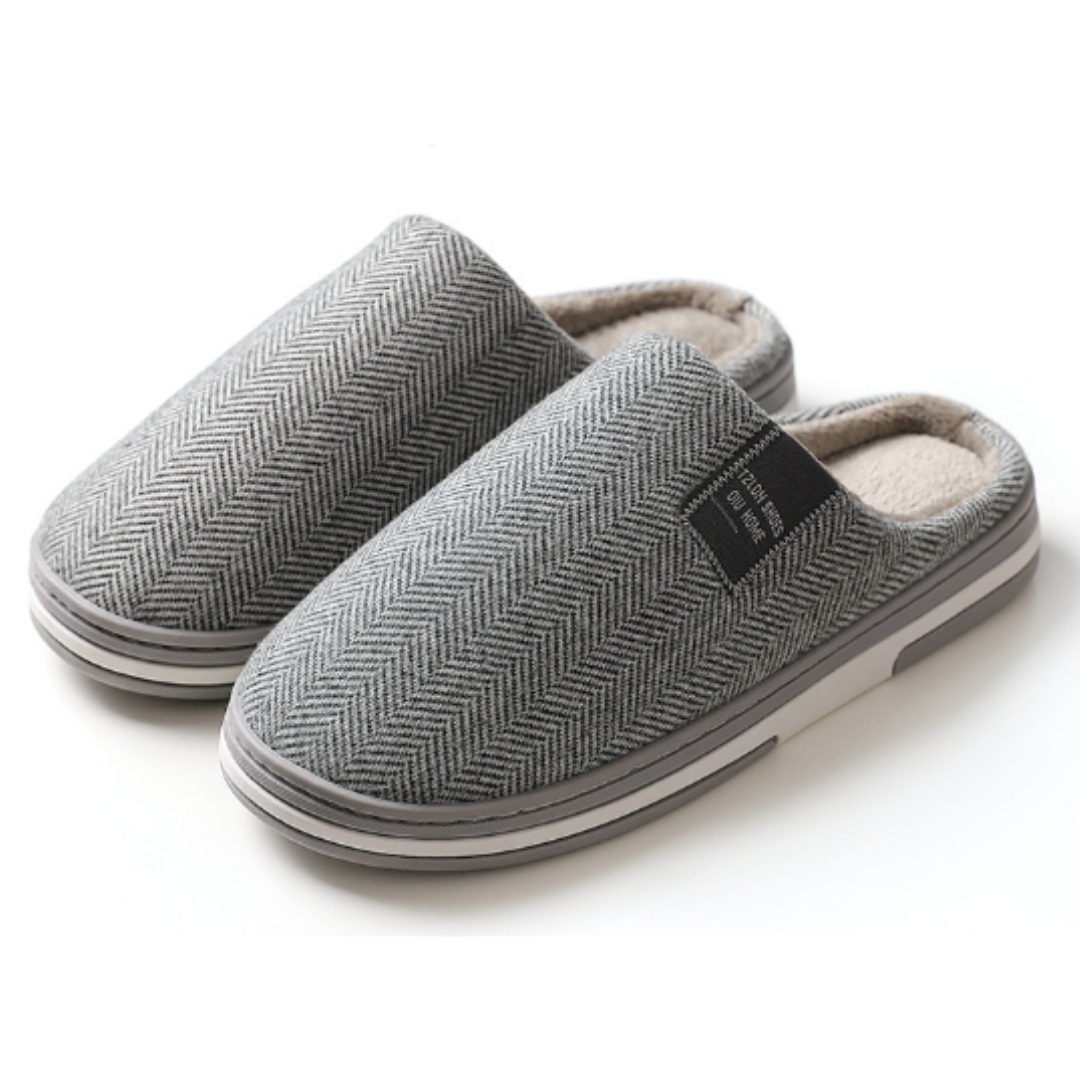 Heren Pantoffels Zacht en Warm met Antislip Zool