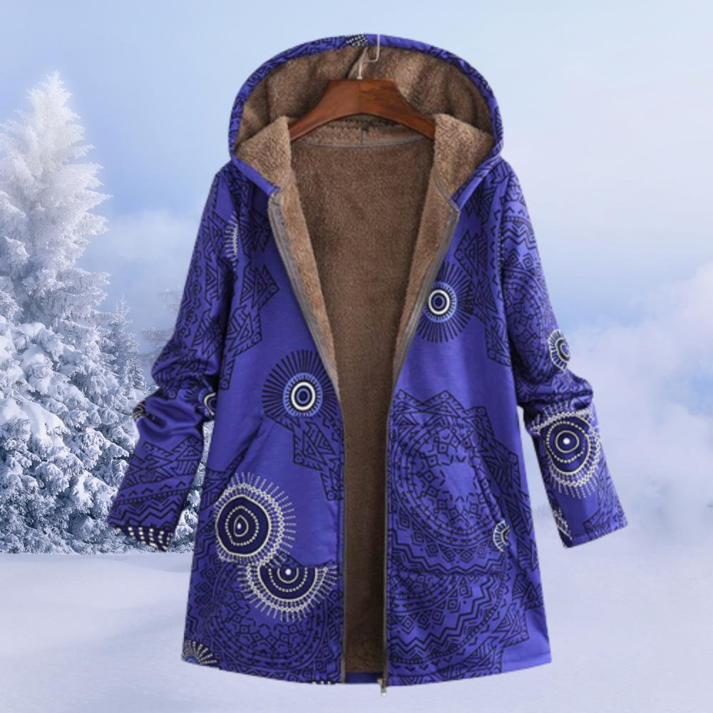 Dames Winter Set Bloemenprint Warme Kleding