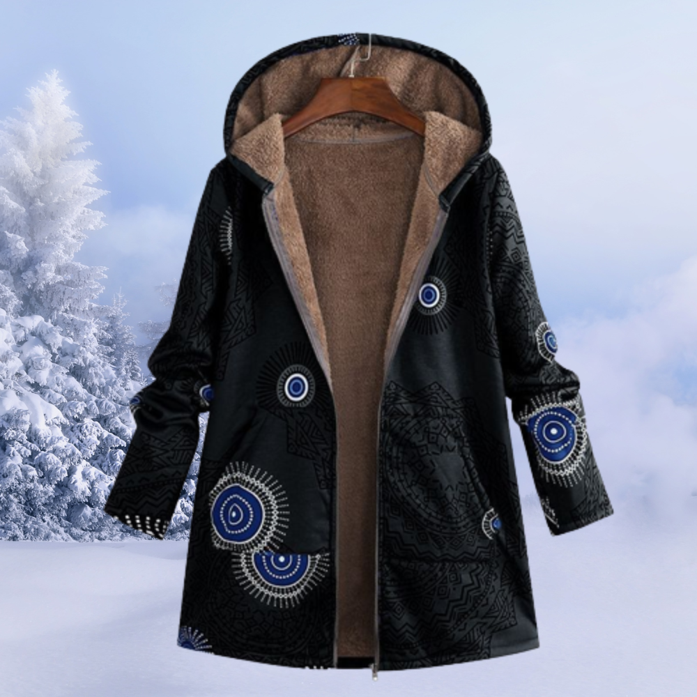 Dames Winter Set Bloemenprint Warme Kleding