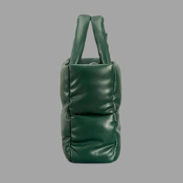 Puffer Draagtas Metallic met Ruches en Crossbodyband