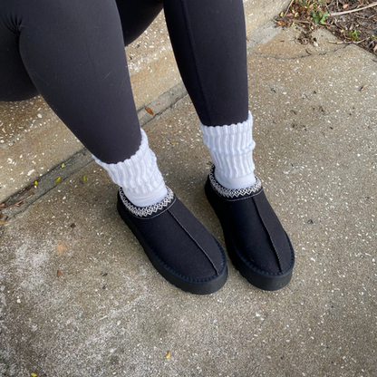 Warme Pantoffels Faux Suède Anti-slip Zool Comfortabel