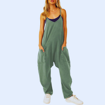 Vrouwelijke Jumpsuit Baggy Comfortabel Relaxed Fit