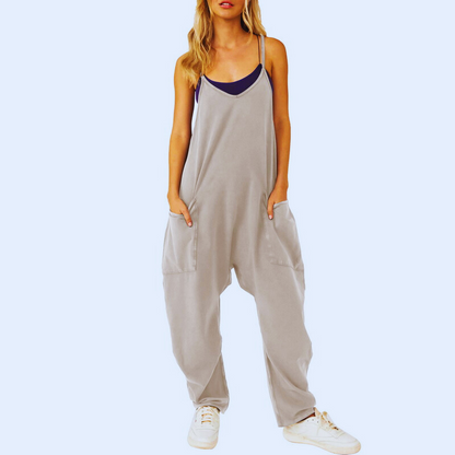 Vrouwelijke Jumpsuit Baggy Comfortabel Relaxed Fit