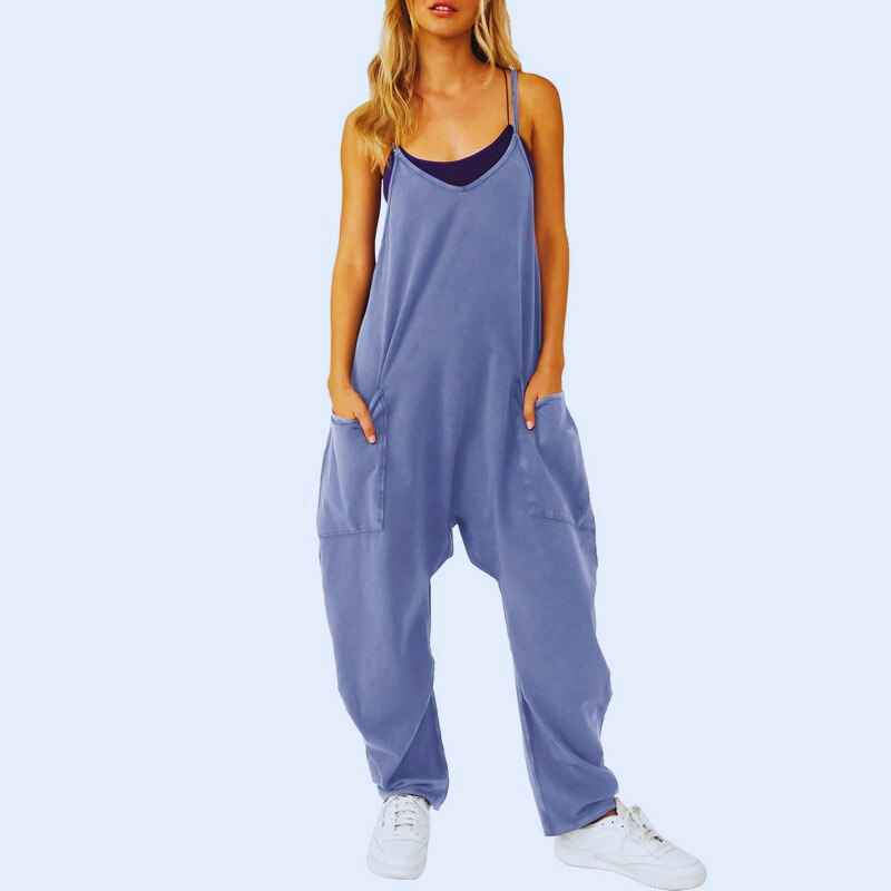 Vrouwelijke Jumpsuit Baggy Comfortabel Relaxed Fit