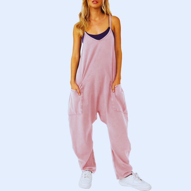 Vrouwelijke Jumpsuit Baggy Comfortabel Relaxed Fit