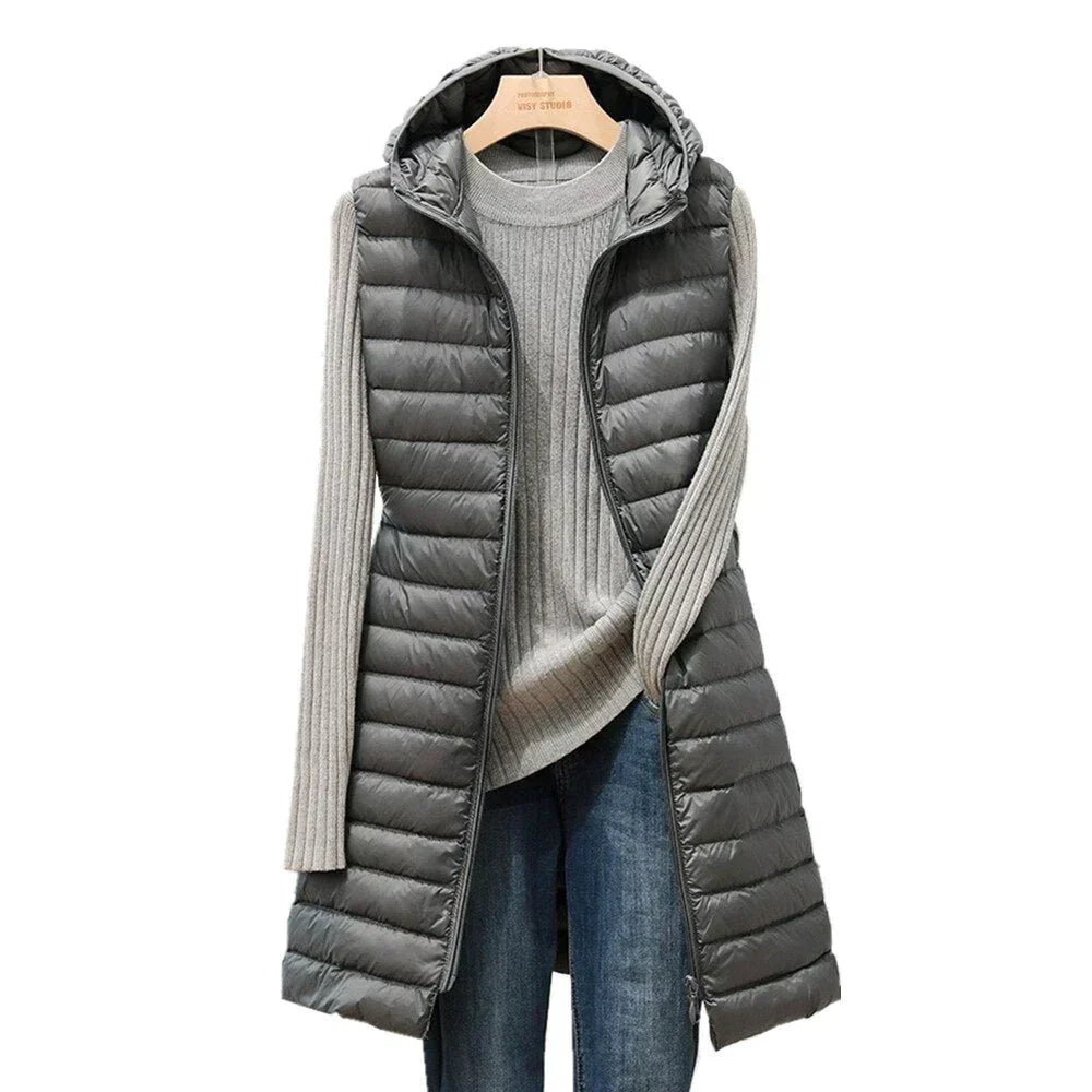 Dames Vest Capuchon Warm en Stijlvol