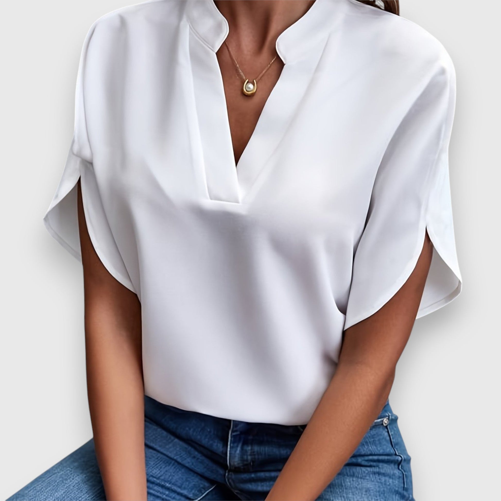 Dames Blouse Elegante Pasvorm Chiffon - StudioMarella