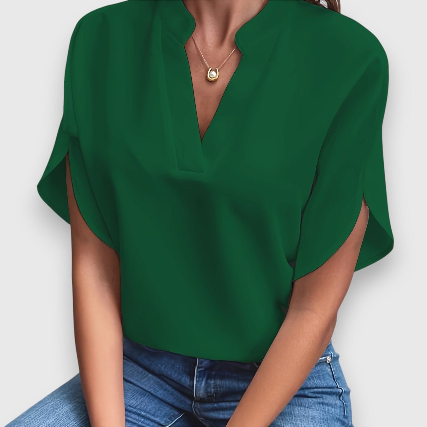 Dames Blouse Transparant Elegante Pasvorm