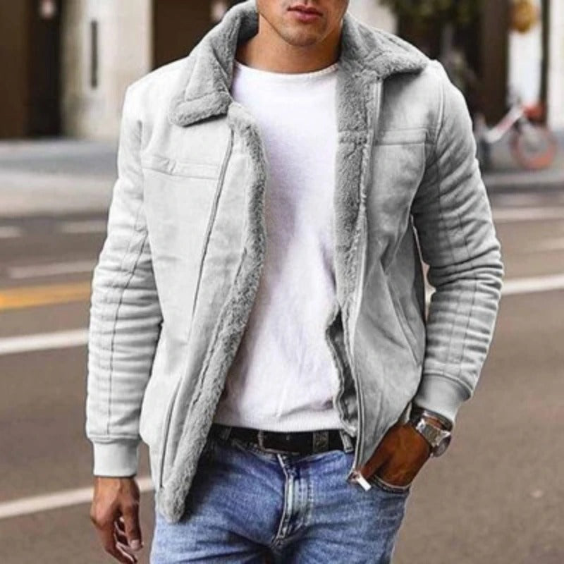 Bomberjack Heren Vintage Leren Wollen Warm - StudioMarella