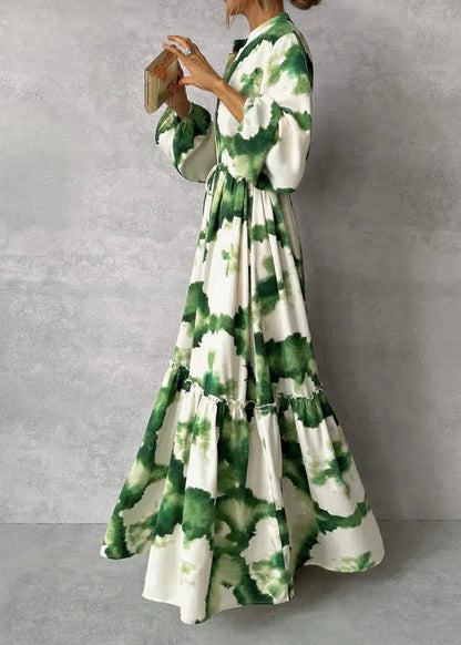 Maxi Jurk Bohemien Stijl V-Hals Zomerjurk