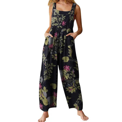 Dames Jumpsuit Zomerse Jurk Etnisch Print Vakantiekleding
