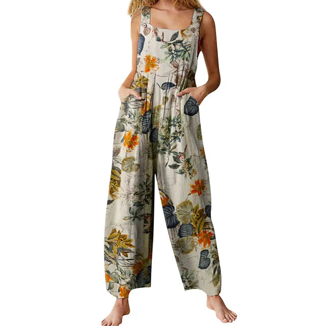 Dames Jumpsuit Zomerse Jurk Etnisch Print Vakantiekleding