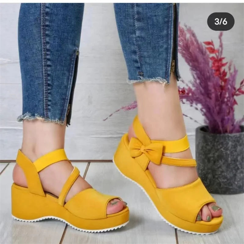 Dames Sandalen met Sleehak Zomer Collectie