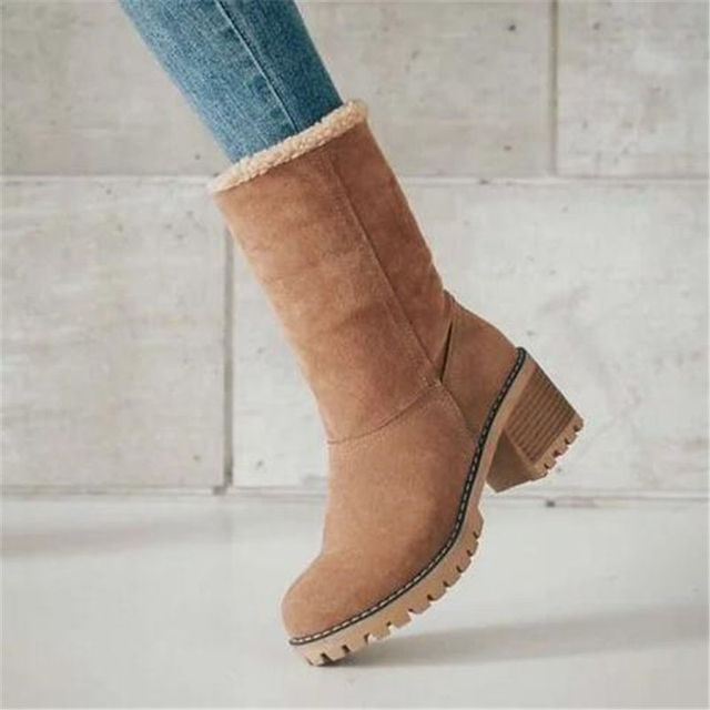 Dames Laarzen Stijlvolle Comfortabele Lage Hak