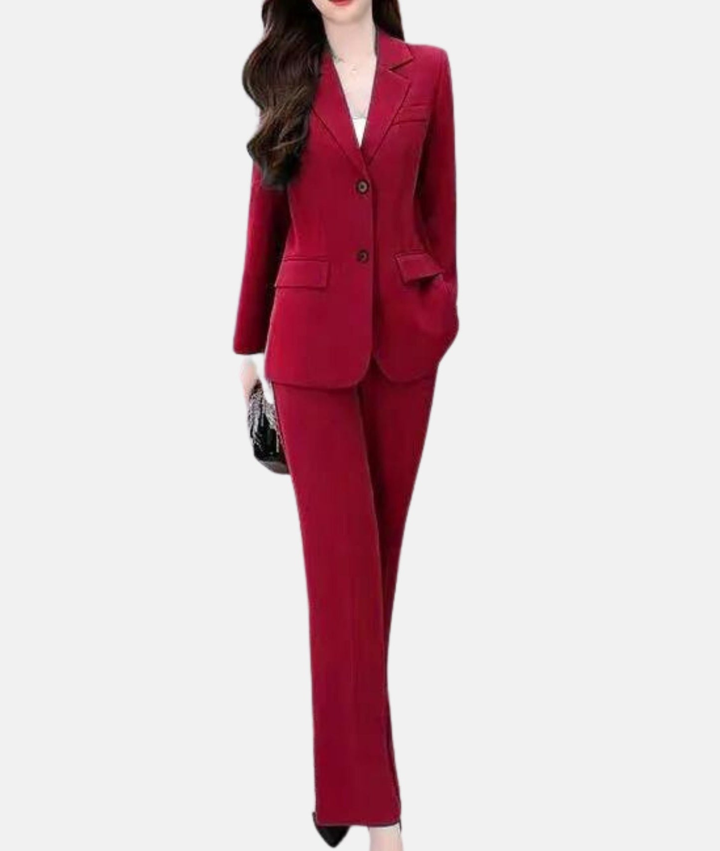 Dames Broekpak met Tailleerde Blazer voor Feesten en Formele Gelegenheden - StudioMarella