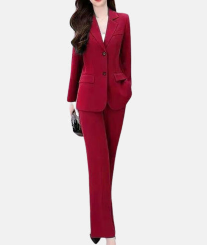 Dames Broekpak met Tailleerde Blazer voor Feesten en Formele Gelegenheden - StudioMarella