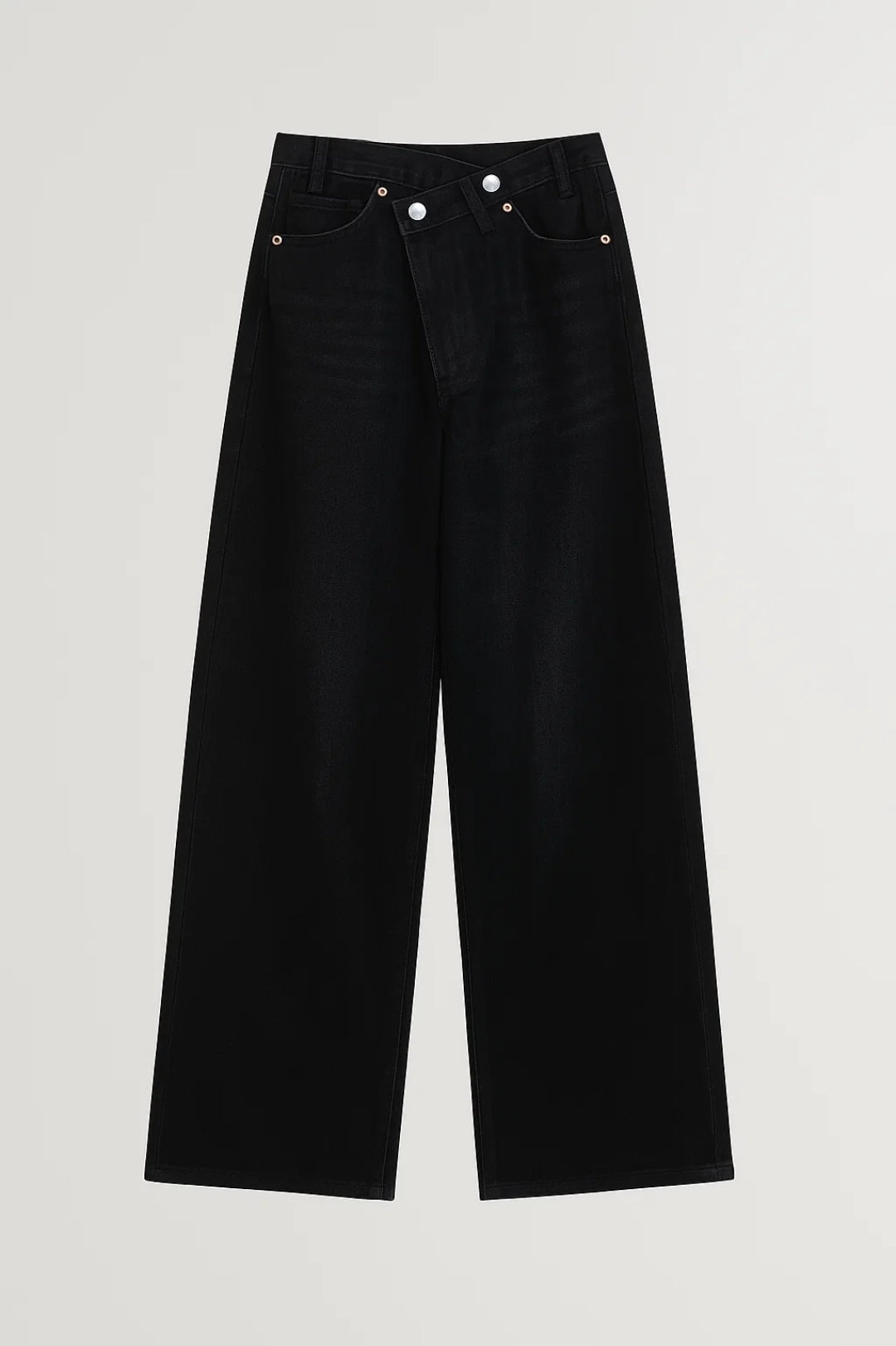Damesbroek Hoge Taille Asymmetrische Sluiting Wijd Model - StudioMarella