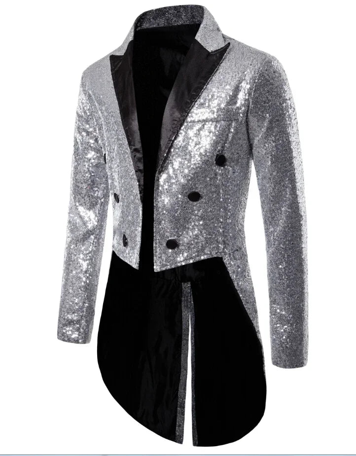 Glitterrok Heren Pailletten Avondkleding Feestelijk - StudioMarella