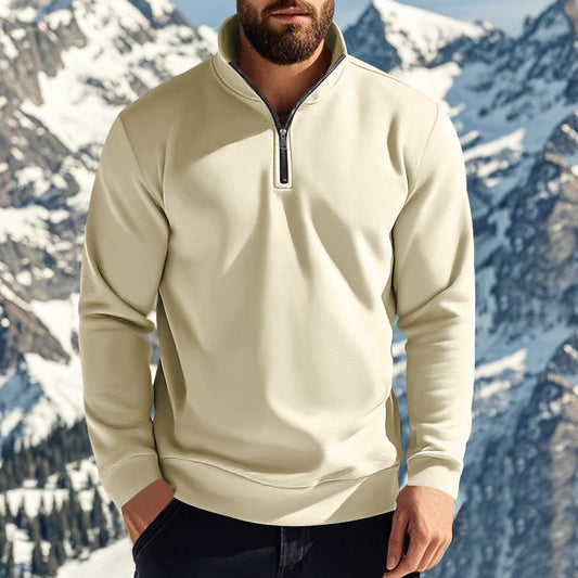 Heren Fleece Jacket Halve Rits Warm en Comfortabel - StudioMarella