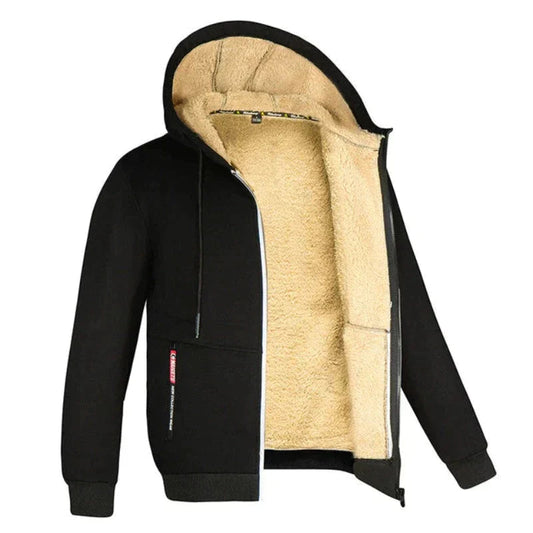 Heren Winterjas Warm Wollen Voering Elegant Design - StudioMarella