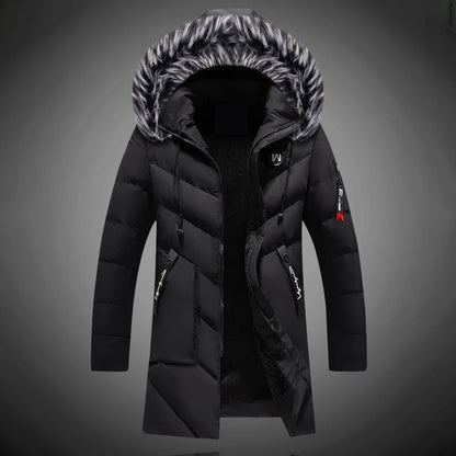 Heren Parka Warm en Waterdicht met Capuchon en Bontkraag