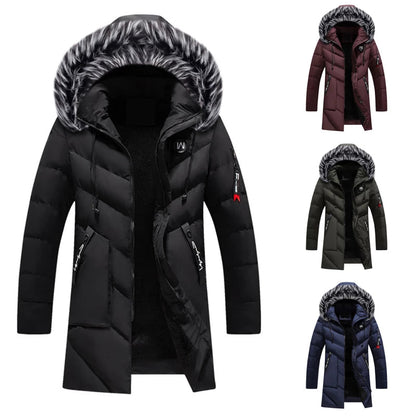 Heren Parka Warm en Waterdicht met Capuchon Bontkraag