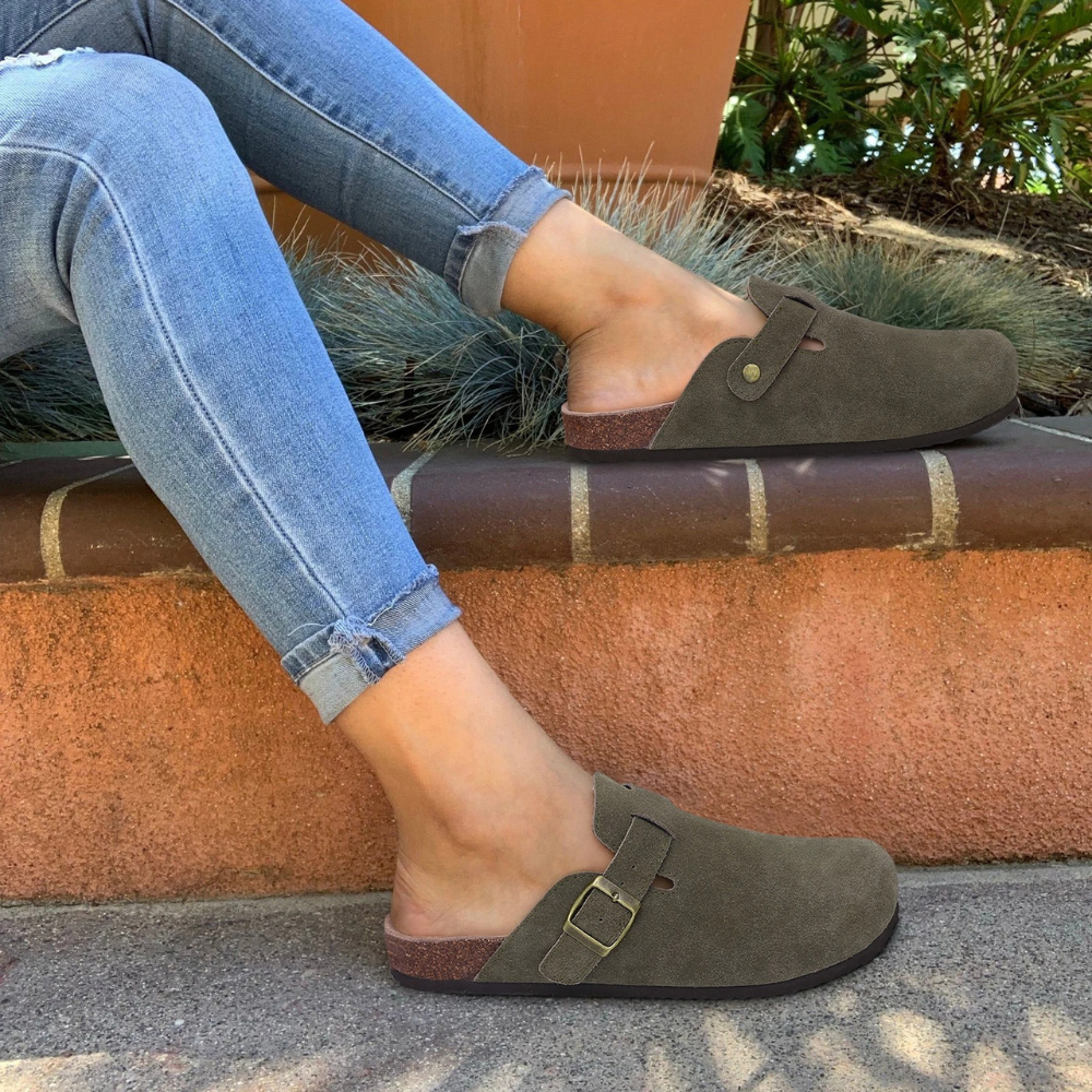 Dames Sandalen Orthopedisch Comfortabel Suède