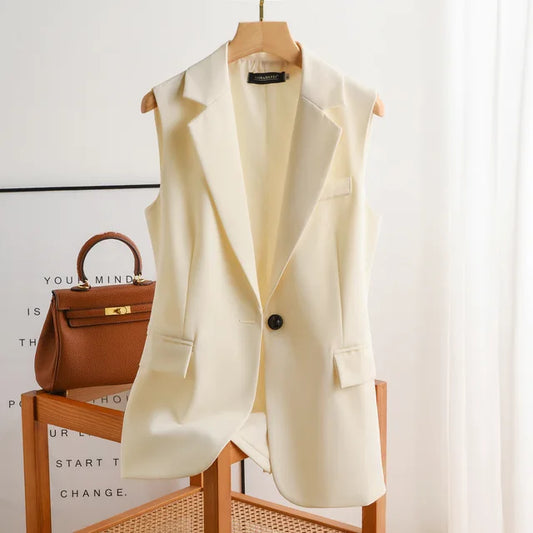 Dames Blazer Zonder Mouwen Elegant en Stijlvol - StudioMarella
