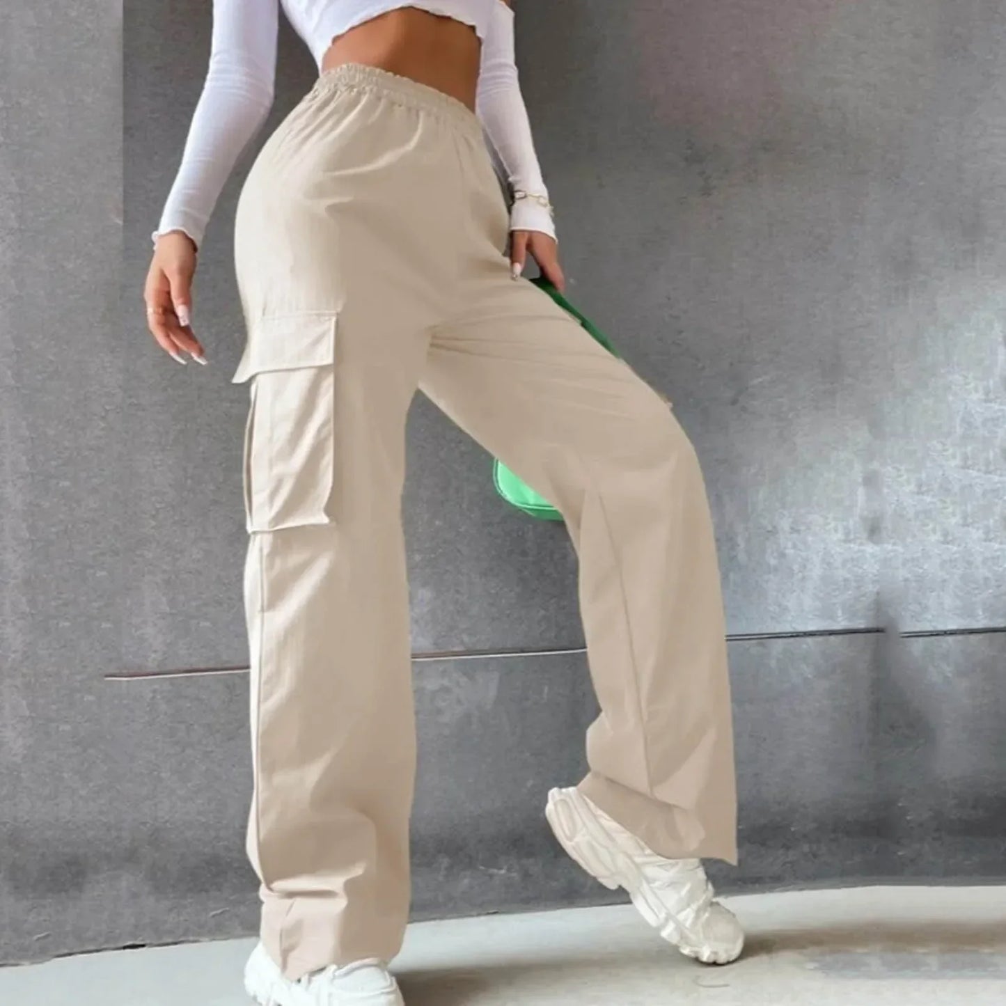 Dame Cargo Broek Wijd Model Comfortabel