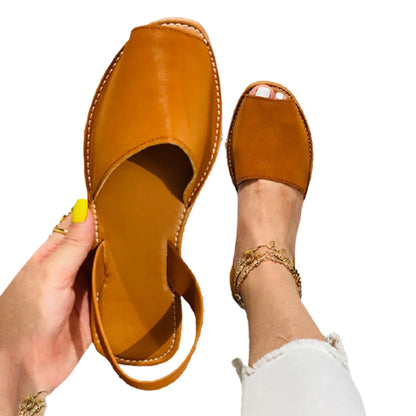 Zandalen Peep-Toe Faux Leer Zomerse Stijl