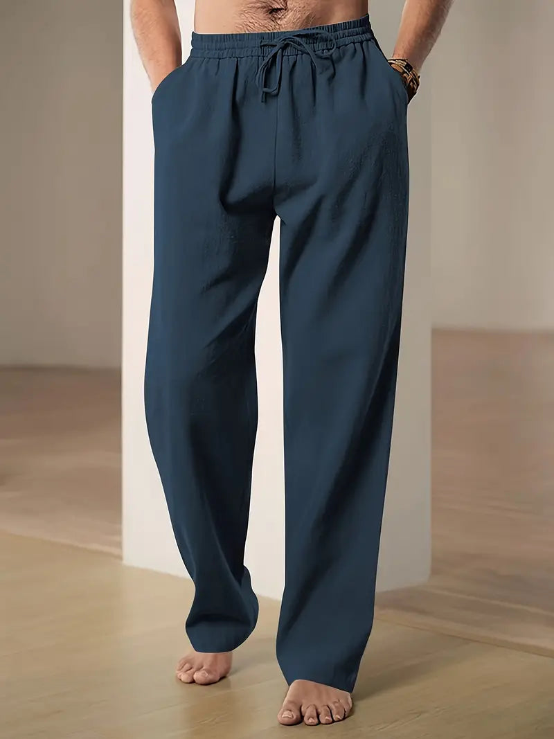 Linnen Broek Zomerse Comfortabele Stijl voor Mannen