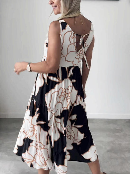 Jurk Bloemenprint Zomerjurk Stijlvol Model