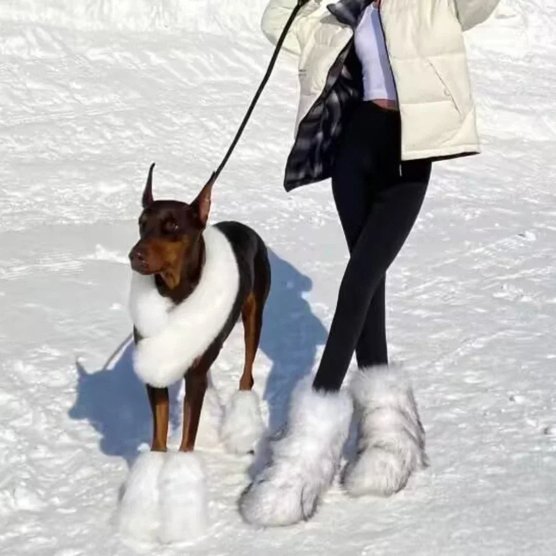 Dames Snowboots Warm Pluizig Comfortabele Laarzen