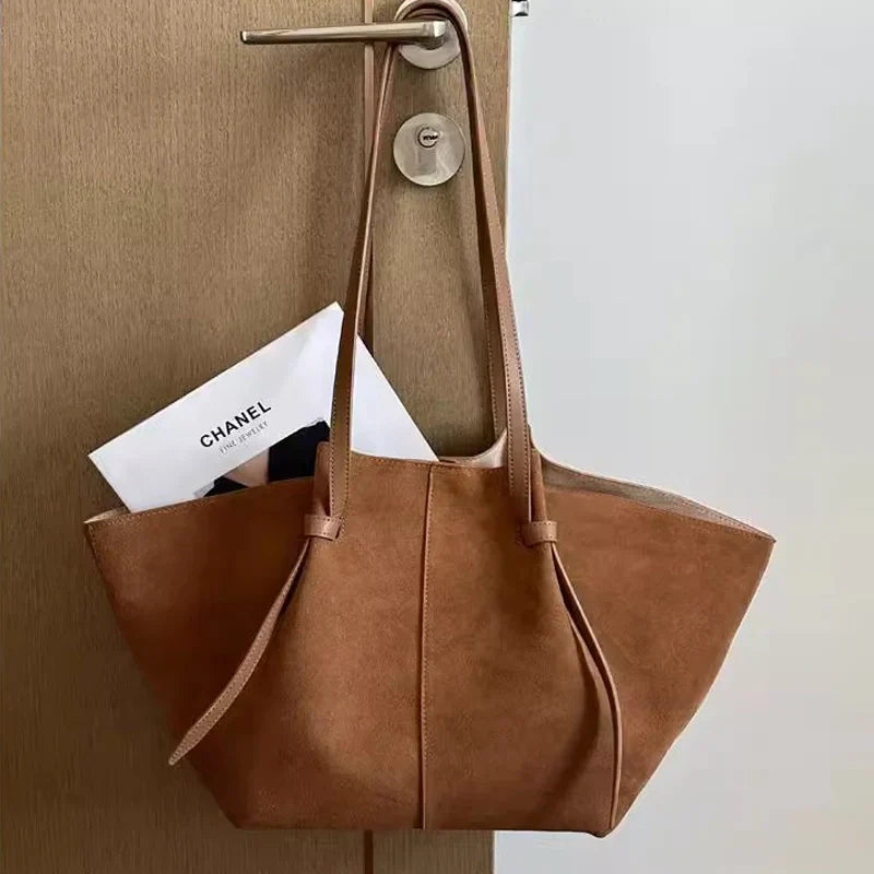 Vegan Shopper Tas – Stijlvolle Suède Reistassen voor Dames