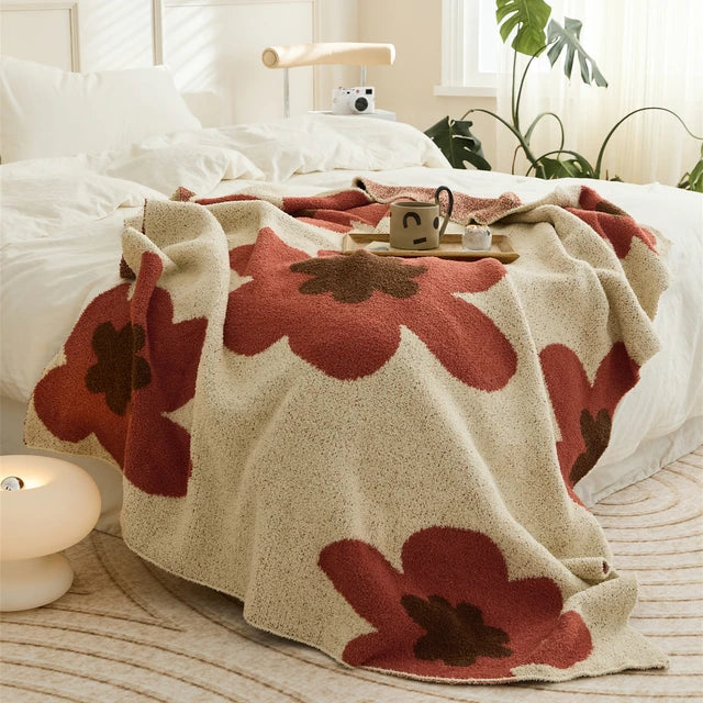 Zachte Bloemen Deken Luxe Design