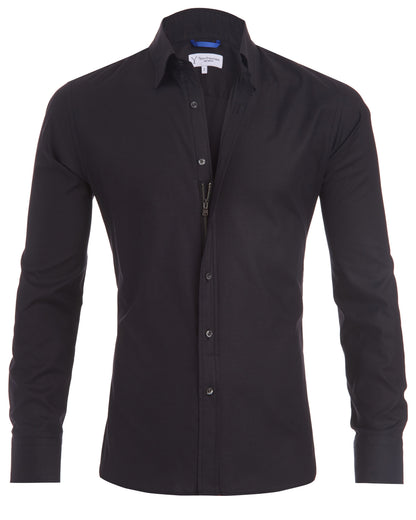 Heren Overhemd Wit Slim Fit Klassieke Stijl
