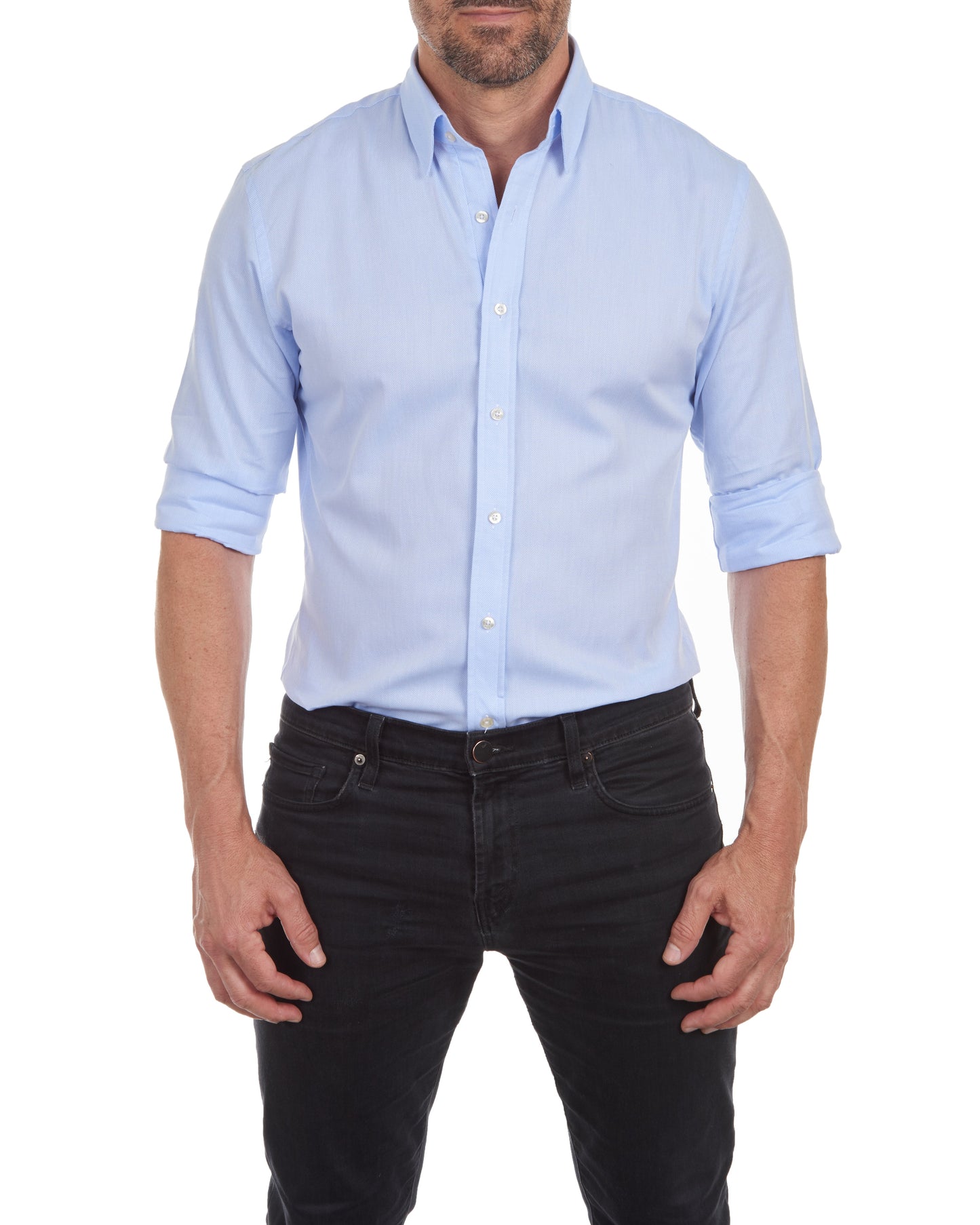 Herenshirt Slim Fit Met Rits, Elegante Sportieve Stijl