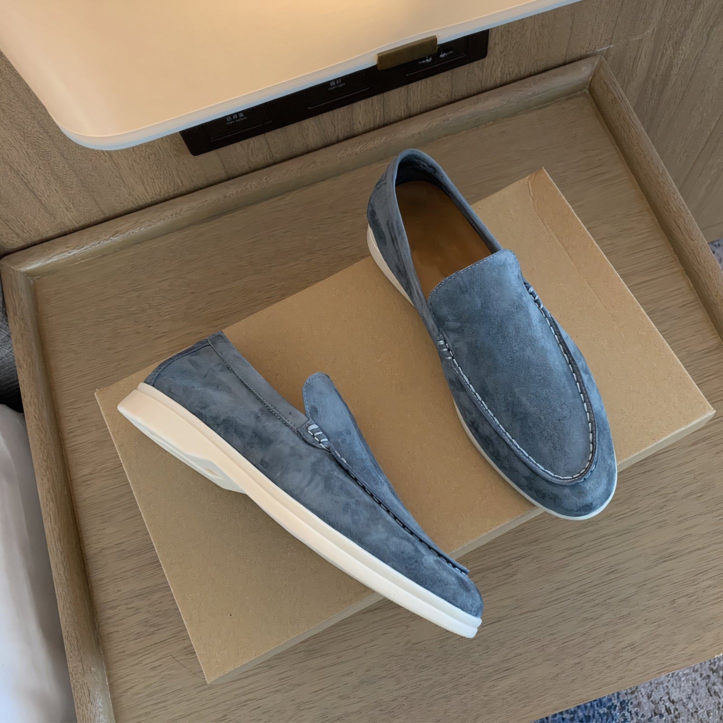 Elegante Heren Loafers Klassiek Design Leer