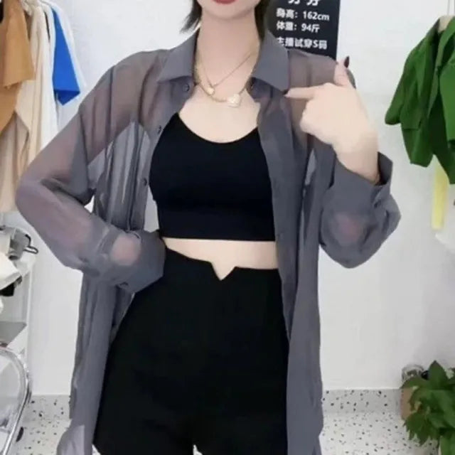 Lichte Zomer Top van Chiffon Stof - StudioMarella