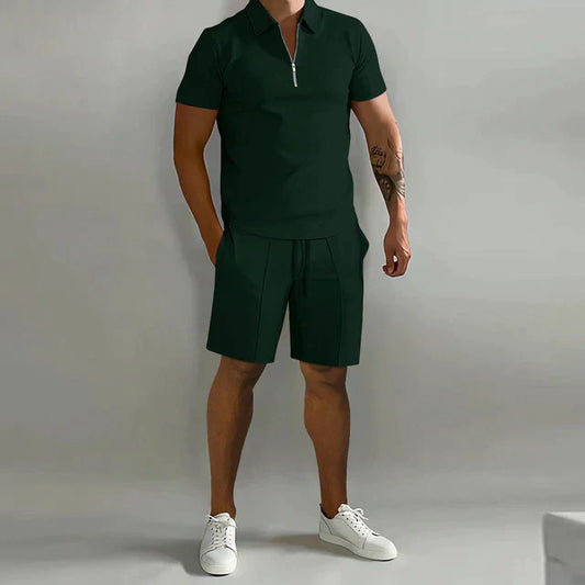 Heren Zomerset Tweedelig - Comfortabele Polo en Korte Broek - StudioMarella