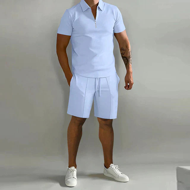 Heren Zomerset Tweedelig - Comfortabele Polo en Korte Broek