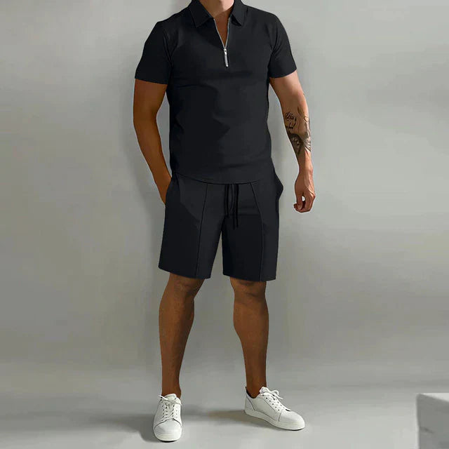 Heren Zomerset Tweedelig - Comfortabele Polo en Korte Broek