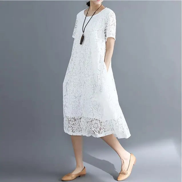 Zomerjurk met Kanten Details Vrouwen Jurk Zomer