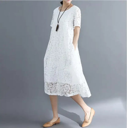 Zomerjurk met Kanten Details Vrouwen Jurk Zomer